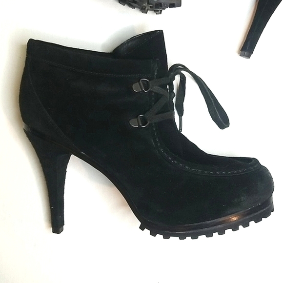 ASH Poppy Lace Up Suede Booties - Picture 2 of 8